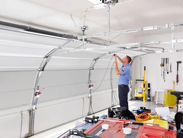 Garage door cable repair service by Redondo Beach Garage Door Repair in Redondo Beach