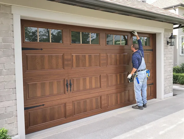 Custom garage door showcase by Redondo Beach Garage Door Repair in Redondo Beach