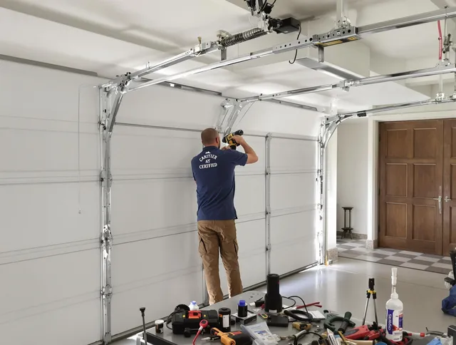 Redondo Beach Garage Door Repair certified technician performing precision garage door repair in Redondo Beach
