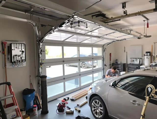 Garage door noise reduction service by Redondo Beach Garage Door Repair in Redondo Beach